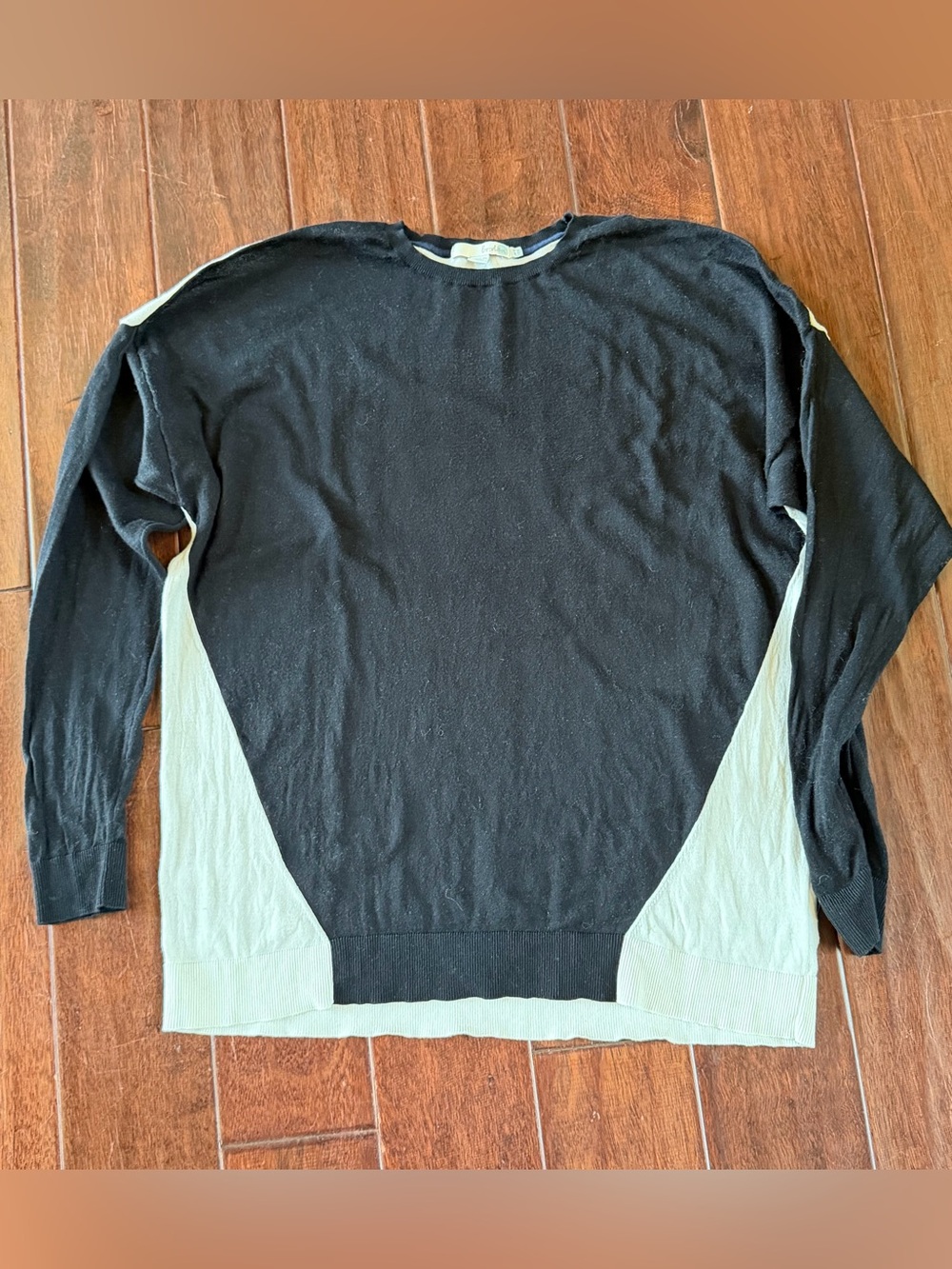 Boden Contrast Sleeve Color Block Pullover Sweater Women's US 14